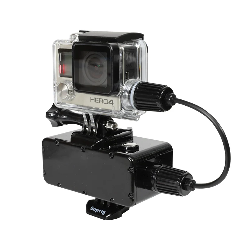 Внешний аккумулятор 5200 мАч портативное зарядное устройство Внешний водонепроницаемый аккумулятор для GoPro SJCAM eken Xiaoyi Yi DJI Osmo экшн Спортивная камера