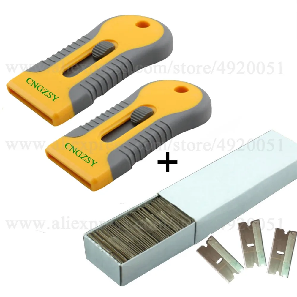 

Automobile Film Sticking Tool Window LCD Screen Ceramic Razor Scraper Squeegees Car Retractable Glue Remover Rubber Shovel K42A