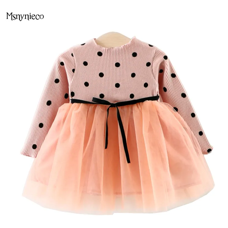 

Infant Dresses for Girls Autumn 2017 Brand Casual Princess Dress Long Sleeve 1 Year Birthday Party Dresses Toddler Girls Clothes