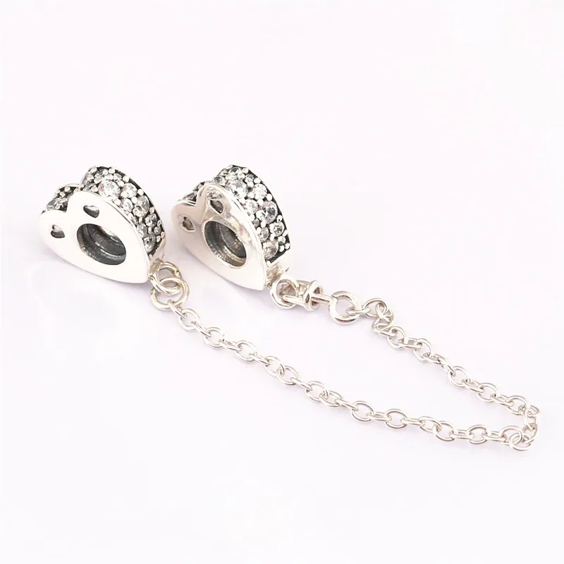 2018 New Bracelet Safety Chain, 925 Sterling Silver Charm 925 Sterling