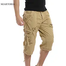 MJartoria мужские Грузовой Камуфляж летние хлопковые повседневные мужские короткие брюки одежда хип-хоп мульти-Карманы Шорты для тренировок