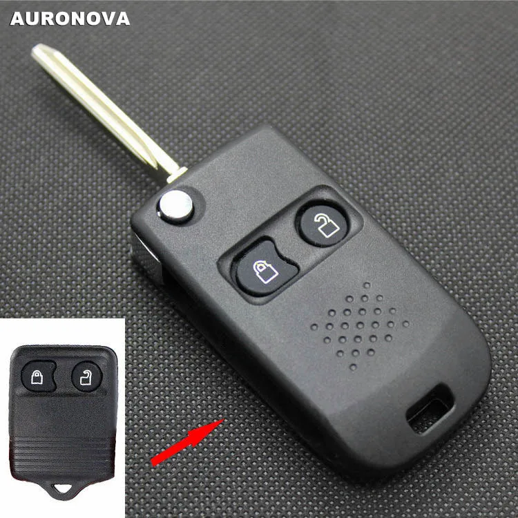 AURONOVA новый обновленный Складной Корпус ключа для Ford Kuga транзит Super Edge Raptor F250 F650 2