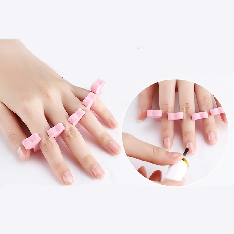 100Pairs Toe Separator Soft Finger Toe Separators For Nail Art Tool
