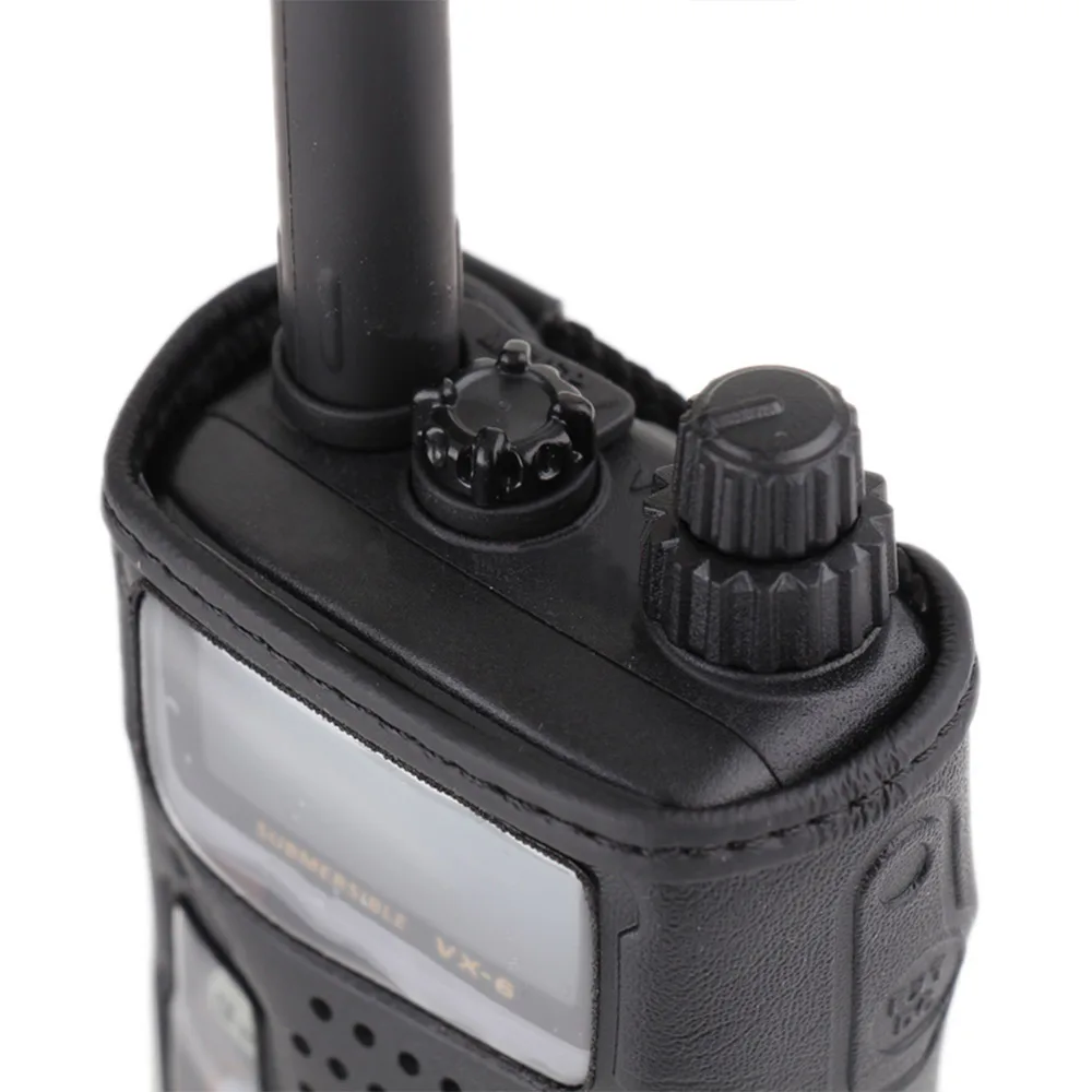 Подходит для YAESU VX6R Walkie Talkie VX-6R двухстороннее радио кожаный чехол CSC-91 чехол