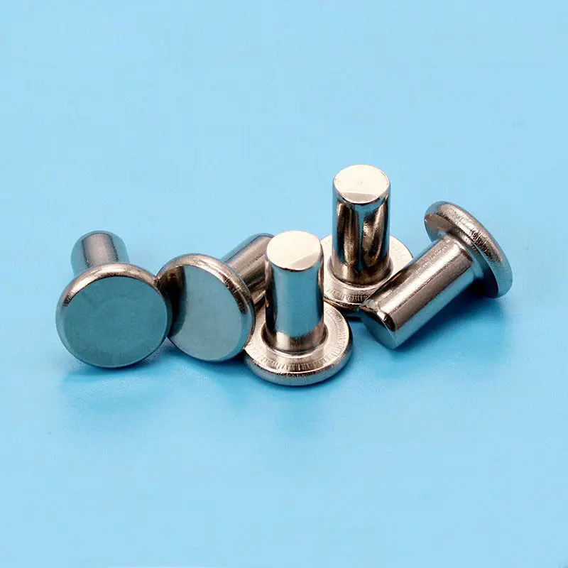 M6 stainless steel rivets flat head solid percussion rivet 10/12/16/20