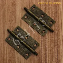 Door Butt Hinges Antique Brass Furniture Hinge 63x41mm Kitchen Cabinets Drawer Pulls Door Hinge