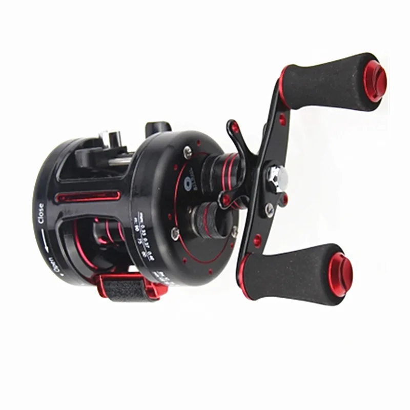 

Hot SuperMarine Fishing Reel Tackle Cast Drum Wheel Right Handle 9+1 Ball Bearing Casting Fishing Reels Gear Ratio 5.3:1