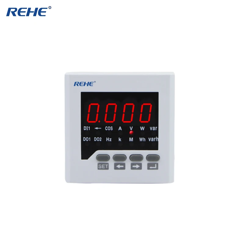 REHE RH-D71 80*80 мм интеллектуальный Аналоговый амперметр переменного тока Электрический автометр монитор мощности мультиметр