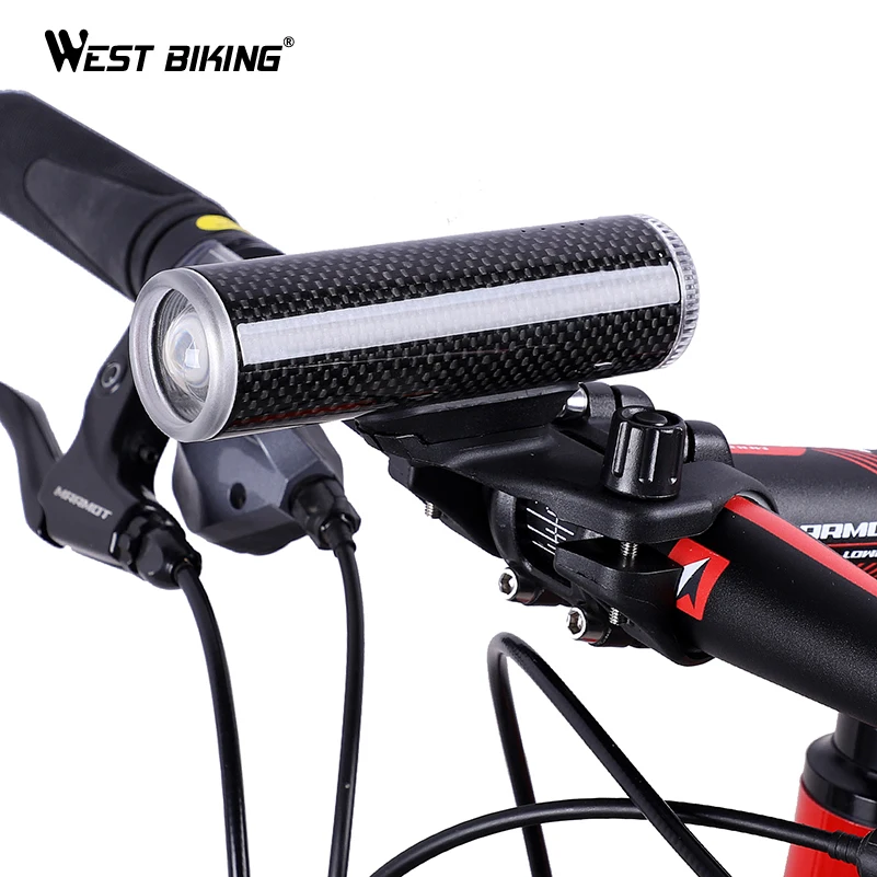 WEST BIKING Велосипедные фары углеродного сплава налобный фонарь для езды на