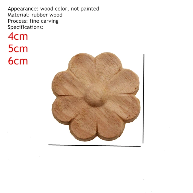 Decalcomanie Floreali In Legno - 10 Pezzi, Per Decorare Casa - Foto 6