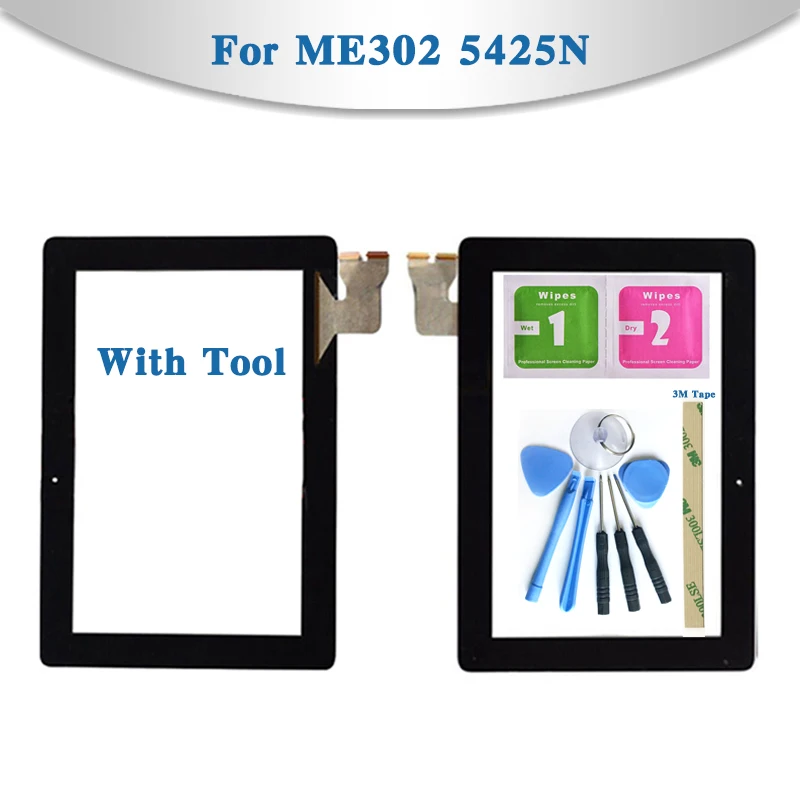 Для ASUS MeMO Pad FHD 10 ME302 ME302CL ME302KL K005 K00A 5425N FPC-1 Сенсорный экран планшета Сенсор Передняя Внешний Стекло объектив Панель