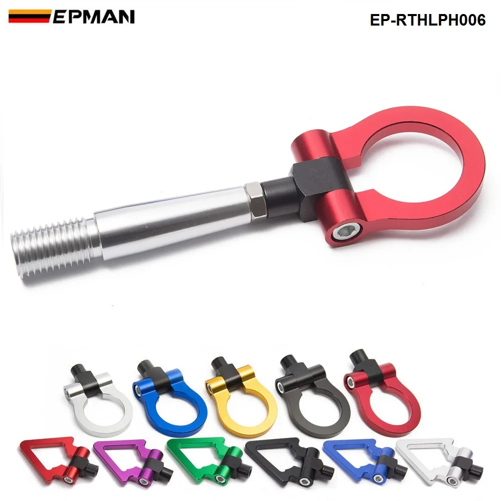 EPMAN سباق CNC البليت الألومنيوم الجبهة/الخلفي اليابان سيارة سحب حلقة هوك كيت ل ميتسوبيشي لانسر ايفو EP-RTHLPH006 EPMAN سباق CNC البليت الألومنيوم الجبهة/الخلفي اليابان سيارة سحب حلقة هوك كيت ل ميتسوبيشي لانسر ايفو EP-RTHLPH006