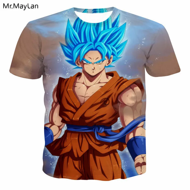 Anime Dragon Ball Z DBZ Goku Print 3D T Shirt Men Women Streetwear T