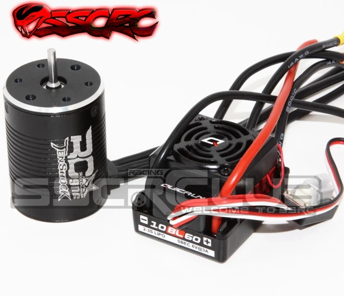 Hobbywing EZrun бесщеточный водонепроницаемый 60A ESC+ Tenshock RC906 1250KV 1270KV 2400KV двигатель для 1/10 rc автомобиля