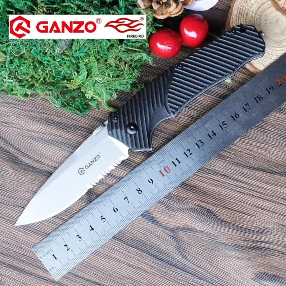 جنزو G716-S 58-60hrc 440c مسنن بليد g10 مقبض سكين للطي بقاء التخييم أداة سكين صيد التكتيكي edc أداة الهواء جنزو G716-S 58-60hrc 440c مسنن بليد g10 مقبض سكين للطي بقاء التخييم أداة سكين صيد التكتيكي edc أداة الهواء