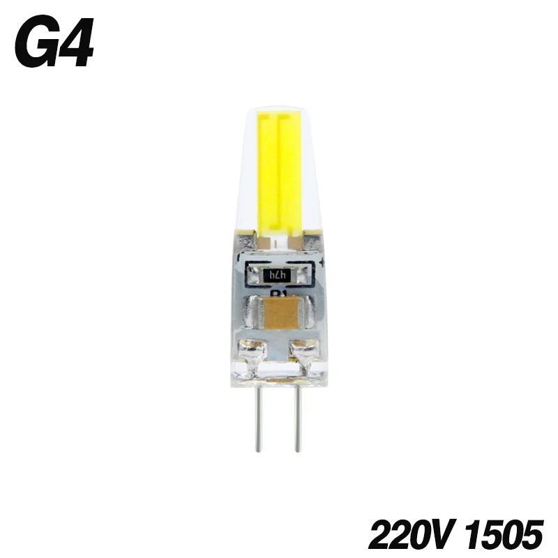 Светодиодный G4 G9 E14 лампочка AC/DC 12 В 220 В 3 Вт 6 Вт 9 Вт COB SMD светодиодный светильник заменить галогенный прожектор люстра - Испускаемый цвет: G4 AC 220V 6W