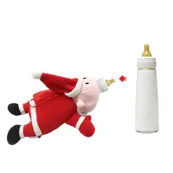 Плюшевые Дед Мороз форме бутылки молока теплоизоляция защитный кожух Обложка