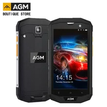 AGM A8 5,0 дюймов HD IP68 4050 мАч 4G смартфон 4 Гб+ 64 Гб Водонепроницаемый Android 7,0 MSM8916 четырехъядерный мобильный телефон 13 МП NFC