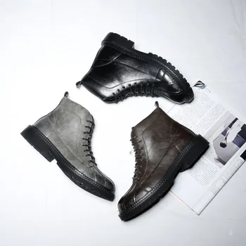 

Boots Men Autumn Leather Comfortable Leather Rubber Brand Male Boots #MXZ811822