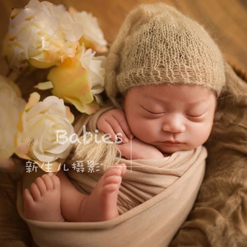 

Baby Boy Hat Mohair Baby Photography Hats With Tassels Newborn Bebe Photo Studio Accessories Infant Photo Props Beanie Costume X