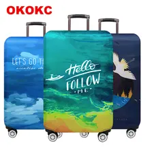 Stretch Fabric Luggage Protective Cover Suit 18-32 Inch Trolley Suitcase Case Covers Travel Accessories suitcase case travel trolley suitcase protective cover for s m l xl 18 32 inch travel accessories luggage cover