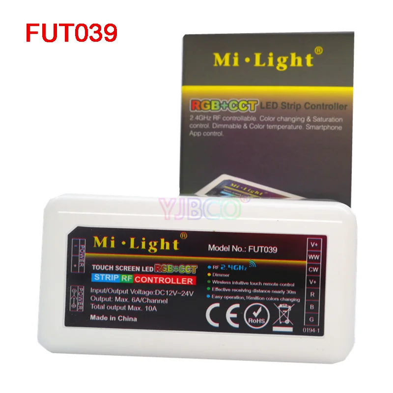 FUT039 2,4G RF беспроводной пульт дистанционного управления одноцветная Цветовая температура RGB RGBW RGB+ CCT контроллер светодиодной ленты WiFi iBox умный светильник FUT039 - Цвет: FUT039