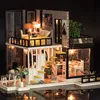 DIY Larget Doll House Toy Wooden Miniatura Doll Houses Miniature Dollhouse Toys With Furniture Dust Cover Birthday Gift K033 ► Photo 3/6
