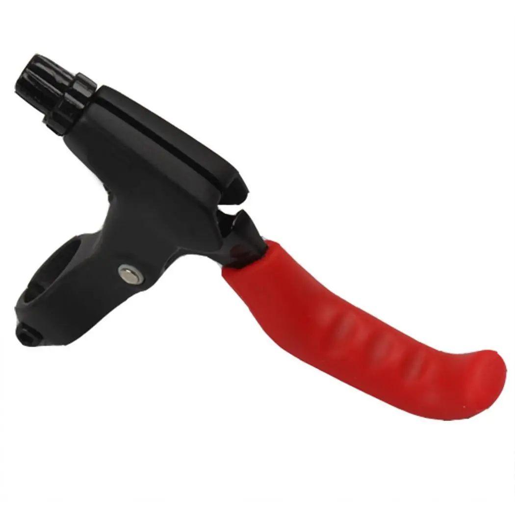 Силиконовый гель Дорожный велосипед Тормозная ручка рычаг сплошной защиты водостойкие, Нескользящие рычаги Чехлы для мангала - Цвет: red