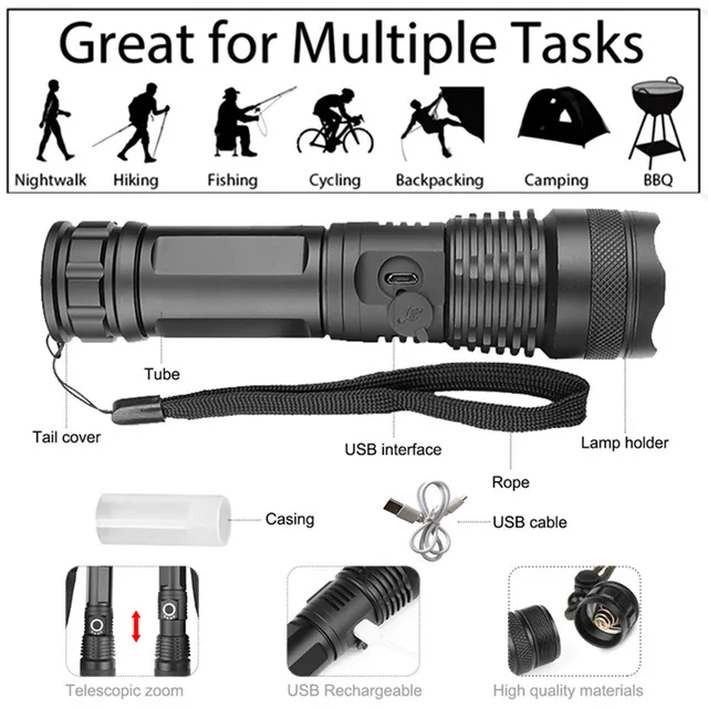 USB potężny xhp70 2 Flaslight Torch 50000 lumenów lampy akumulator zoom led latarka taktyczna xhp70 xhp50 18650 lub 26650 baterii tanie tanio Latarki 500 metrów 5-8 plików Inne Hunting Camping Fishing Wysoka średnim niskie Czarny Litowo jonowy 18650 Kabel usb do ładowania USB potężny xhp70 2 Flaslight Torch 50000 lumenów lampy akumulator zoom led latarka taktyczna xhp70 xhp50 18650 lub 26650 baterii tanie tanio Latarki 500 metrów 5-8 plików Inne Hunting Camping Fishing Wysoka średnim niskie Czarny Litowo jonowy 18650 Kabel usb do ładowania