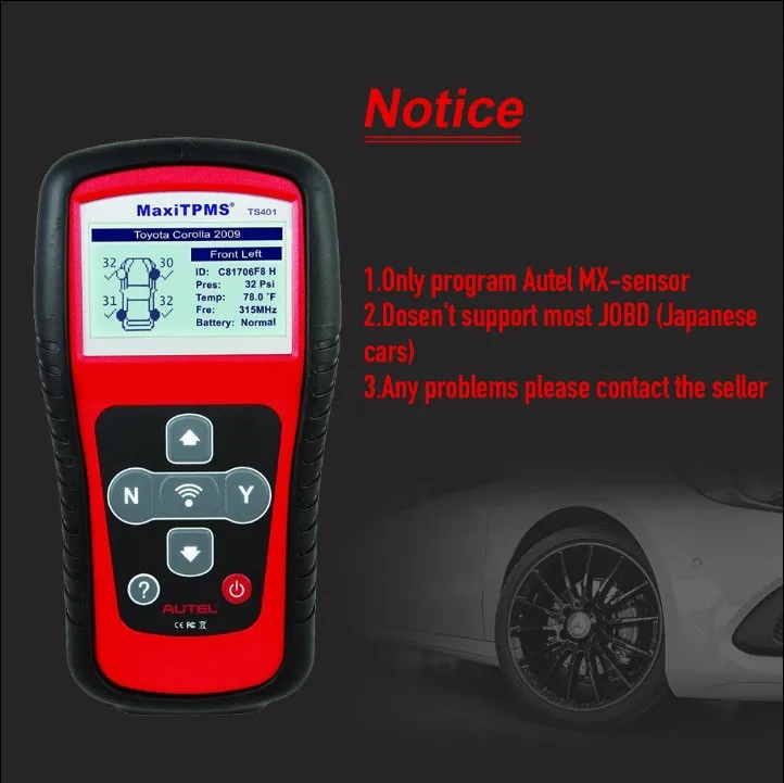 Autel MaxiTPMS TS401 инструмент мониторинга состояния шин TPMS повторитель для TPMS сенсор Relearn autel MX-sensor программа