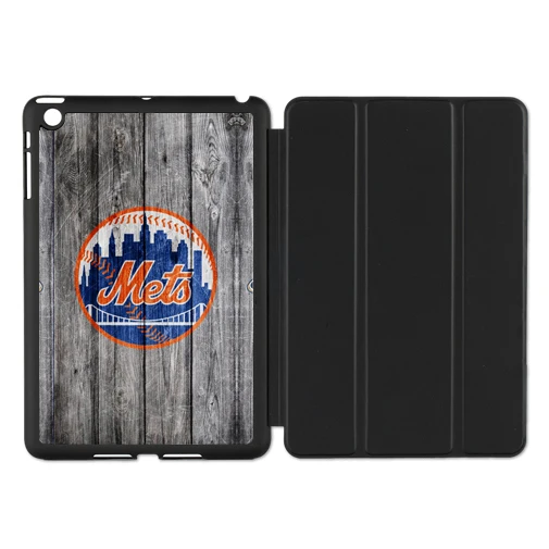 New York Mets Baseball Folio Cover Case For Apple iPad 1 2 3 4 Mini Air Pro 9.7 10.5 12.9 New