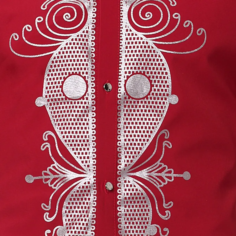  Long Sleeve Autumn Male Dashiki Vintage T shirts 2018 Bohemia Retro Tops Mens African Print T-shirt Ethnic Long Tees M-3XL (2)