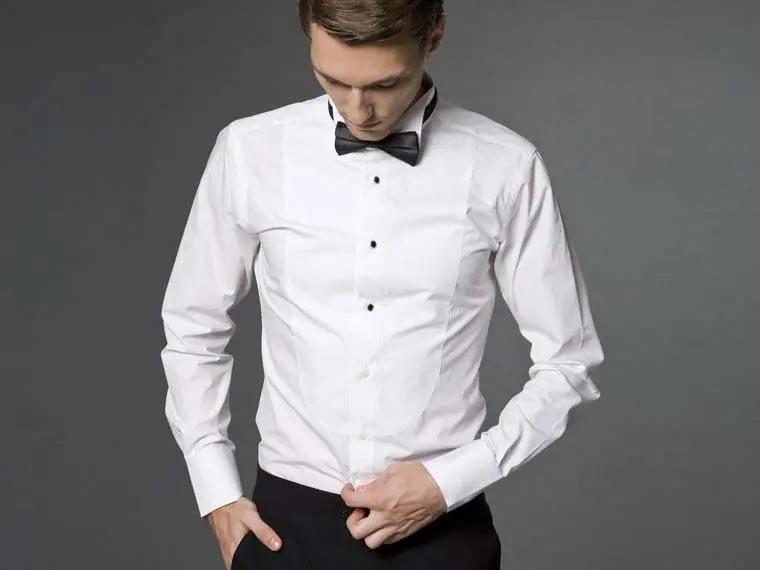 Wholesale100% хлопок парадная Свадебная рубашка индивидуальный заказ рубашка-смокинг жених рубашка