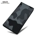 New Arrival Genuine Leather Long Slim Men's Wallets 2Colors Black/Brown Long Design Multifunctional Cow leather Purses