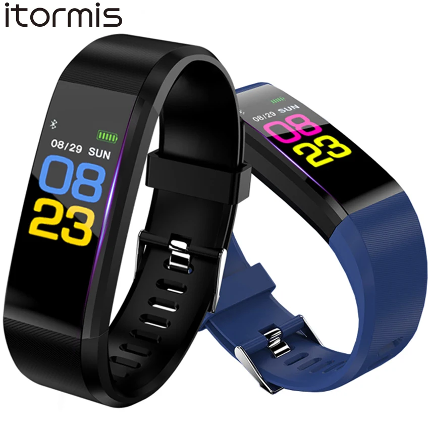 

Smart Fitness Bracelet Watch Intelligent Blood Pressure Heart Rate Monitor Message Push Smart Band Tracker Wristband