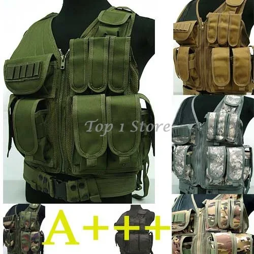 

A+++ Deluxe Airsoft Tactical Vest Military Hunting Combat Mesh Vest Molle SWAT Bulletproof Tactical Vests
