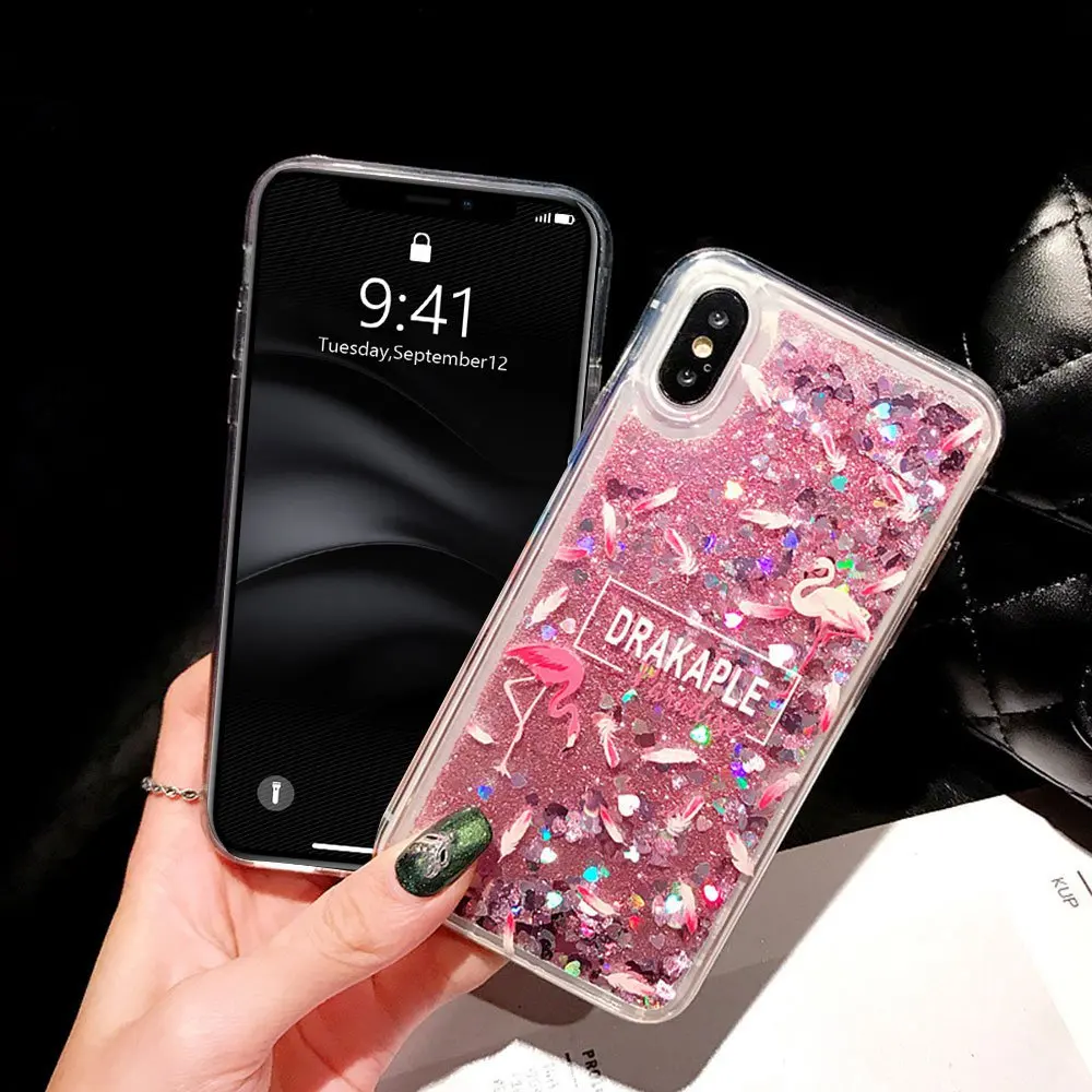 KISSCASE блеск Фламинго чехол с сияющими блестками для huawei Коврики 20 10 Lite Pro чехол мягкий TPU чехол для Honor 8X9 10 V20 P30 чехол Funda Capa