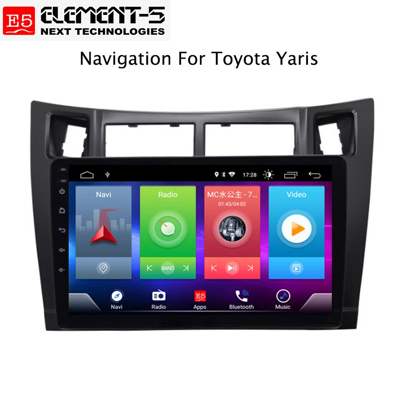 Flash Deal Car Android 8.1 Multimedia Player for TOYOTA Yaris 2008 2011 GPS Navigation Device USB bluetooth steering wheel control support 2