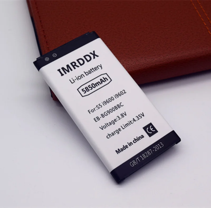 IMRDDX 5850mAh EB-BG900BBC Battery For Samsung S5 i9600 i9602 i9605 G900F G900T G9008 G9009D G9006W G900 S 5 | Мобильные телефоны и