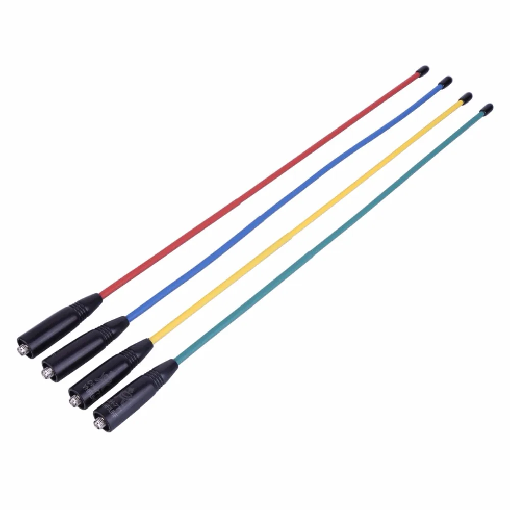 SMA УКВ УФ Dual сегмент антенна Красочные для BaoFeng BF UV5R 888S PUXING PX 777 666 888 Yaesu