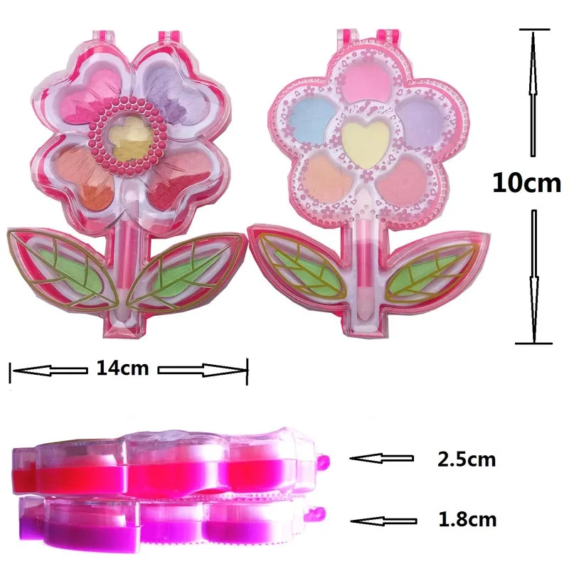 1 шт. ролевые игры набор косметики игрушки девушки макияж Инструменты Набор моделирования губная помада и тени для век для детей