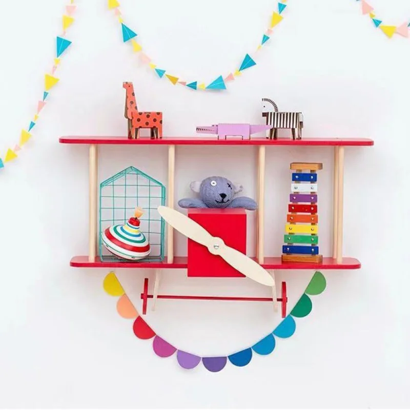 

Nordic Style Colored Flags Accessories Party Felt Pull Flowers Tri-angle Semicircle Shape Flags For Kids Room Decoratiom