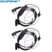 2 шт. Baofeng UV 82 тайное воздуха Акустическая трубка двойной PTT Динамик для Baofeng UV-82 UV-82HP UV-8HX GT-5TP плюс UV 82 иди и болтай Walkie Talkie