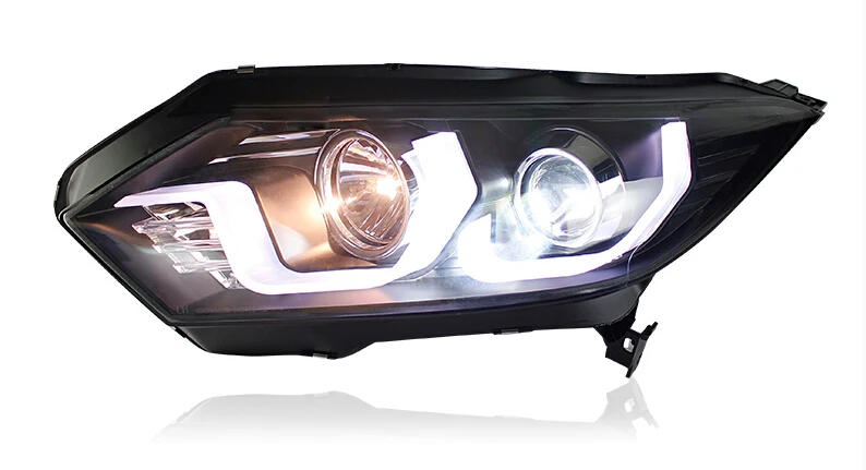 

xrv Headlight Vezel DRL 2Pcs Bumper lamp For HRV Vezel Headlights hid xenon Head Lamp Bi-xenon Projector LED XR-V BRV brio