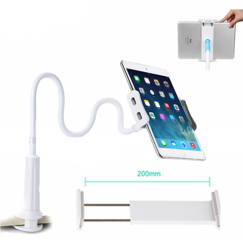 Long Arm Cell Phone Holder 360 Rotating Flexible Tablet