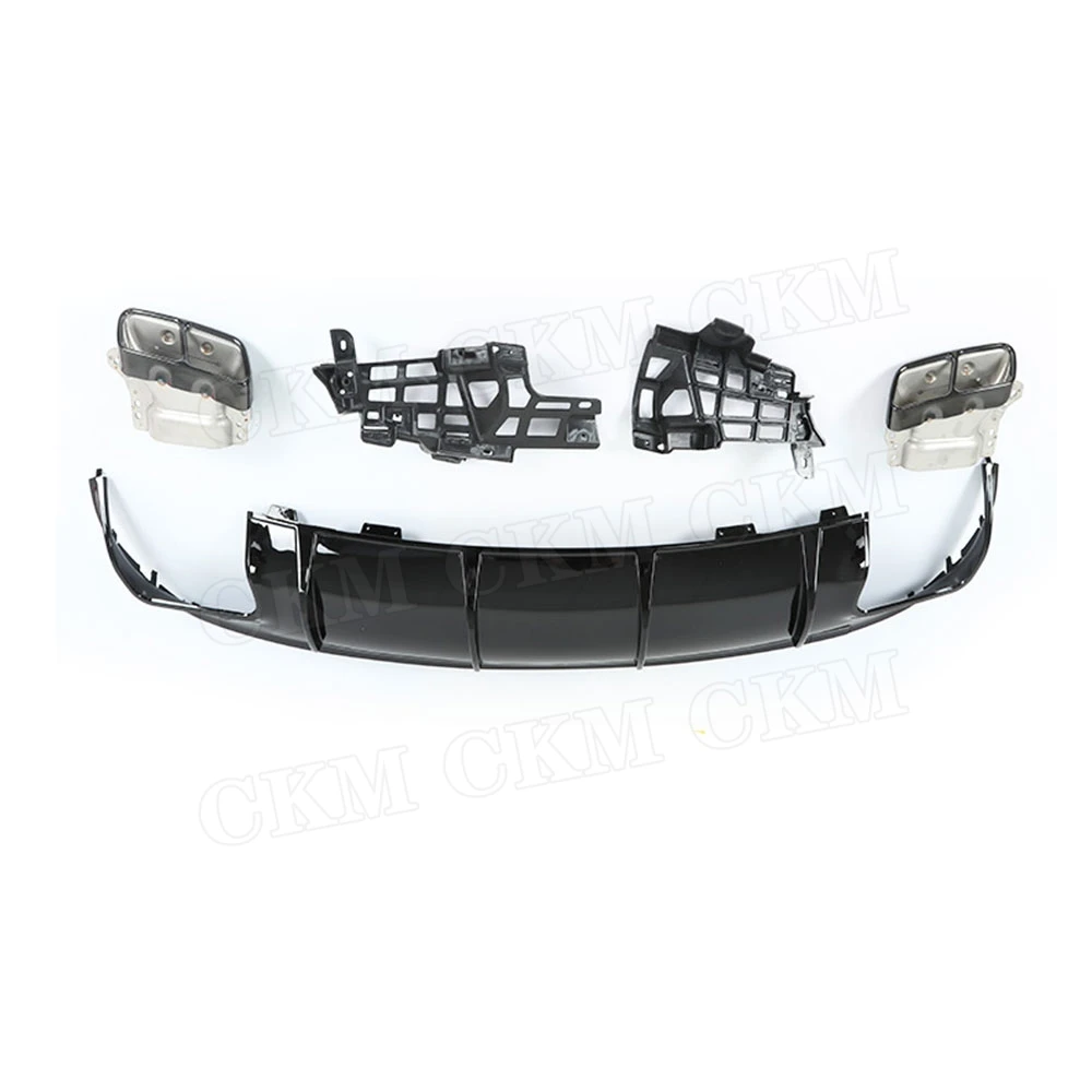 PP задний диффузор для губ с выхлопными наконечниками Mercedes Benz CLA Class W117 CLA260 CLA45 2013 2018