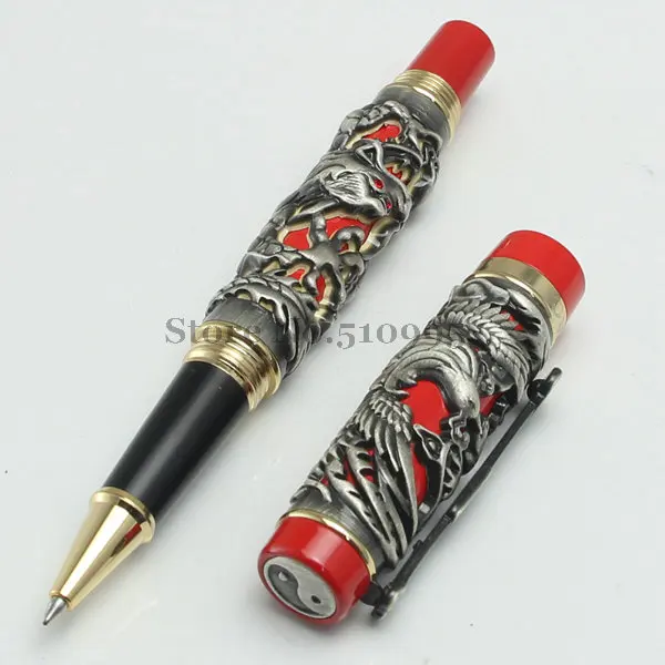 

Luxus school supplies JINHAO brand Antique Silver Dragons boligrafos gelpen kawaii stationery Roller ball pen caneta