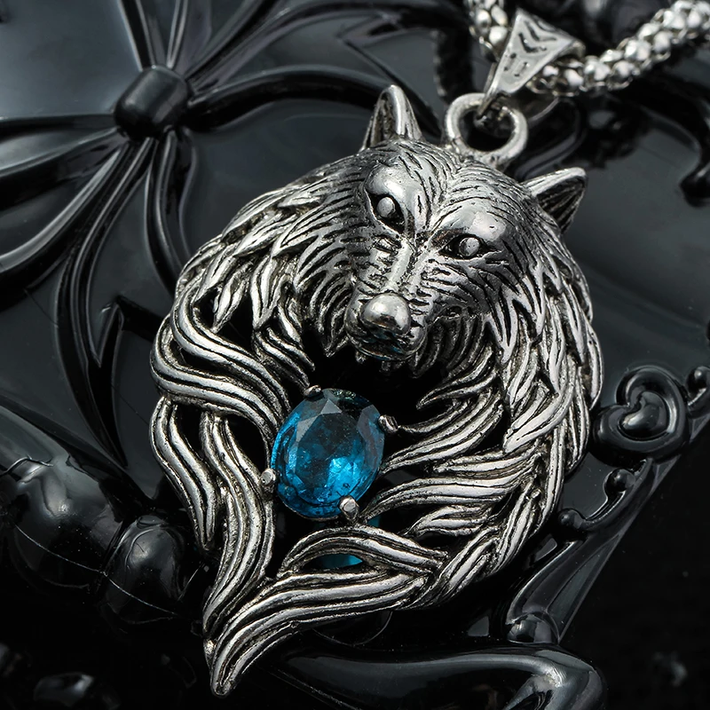 Eu sou casal lobo lobo colar de jóias inspiradas com significado -  AliExpress