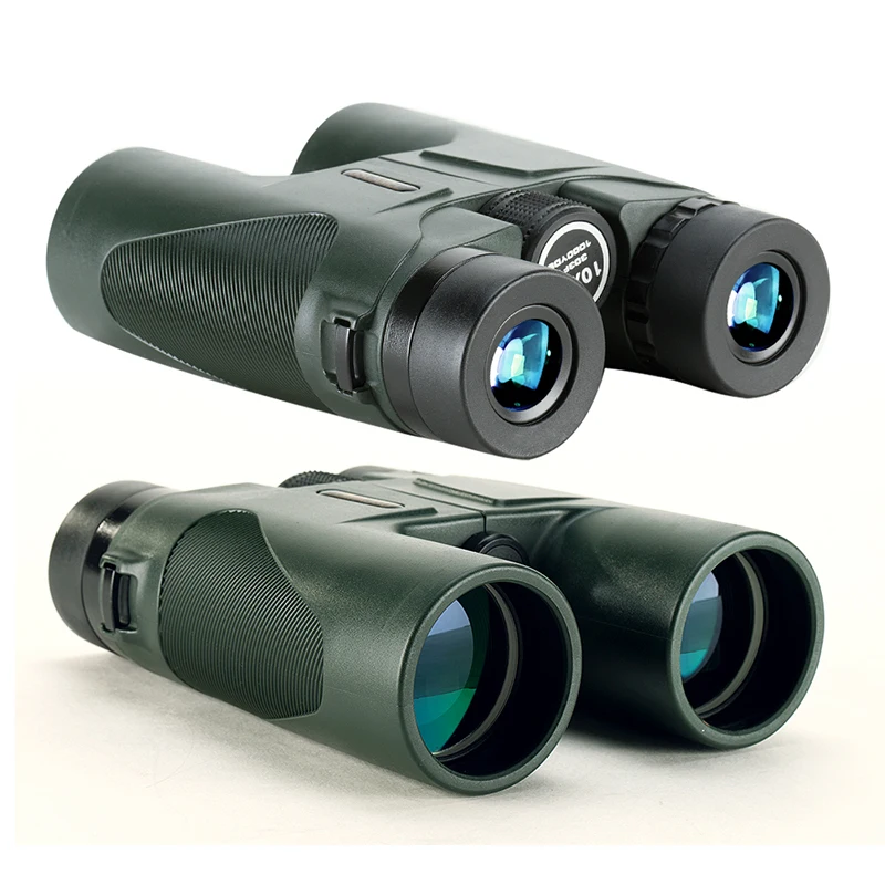 USCAMEL Military HD 10x42 BAK4 Binoculars Professional Hunting Telescope Zoom Vision No Infrared Eyepiece Army Green