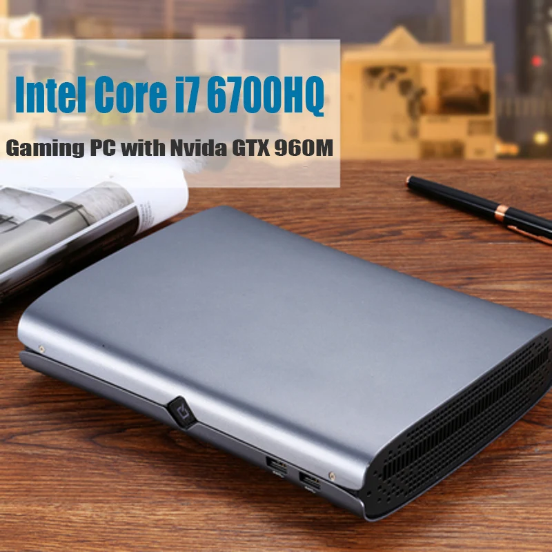 HYSTOU M1 мини ПК Intel Core i7-6700HQ Barebone NVIDIA GTX 960 M Win10 с вентилятором type-C S/PDIF 5G Wifi HDMI DP HTPC игровой ПК